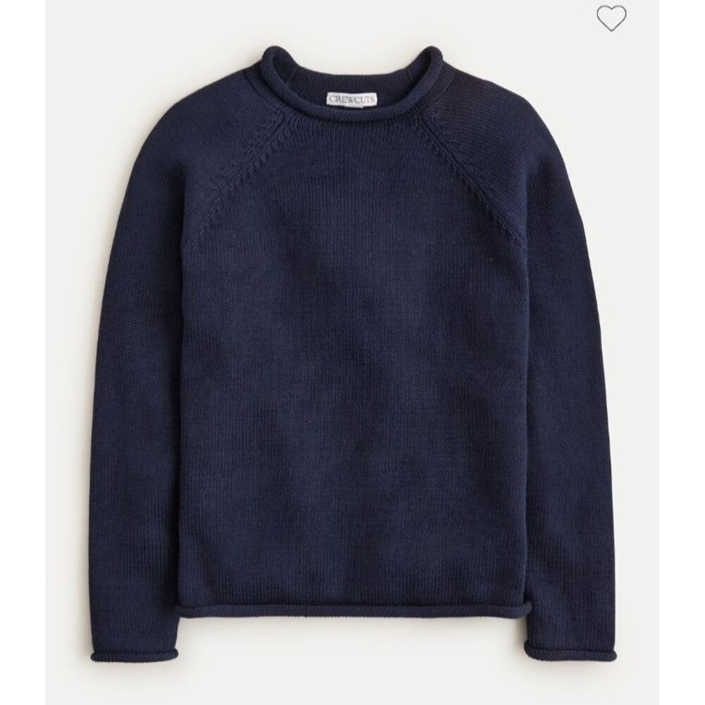 Crewcuts 1988 Heritage Cotton Rollneck Sweater Navy Blue CP098 Size S (6-7) NWT